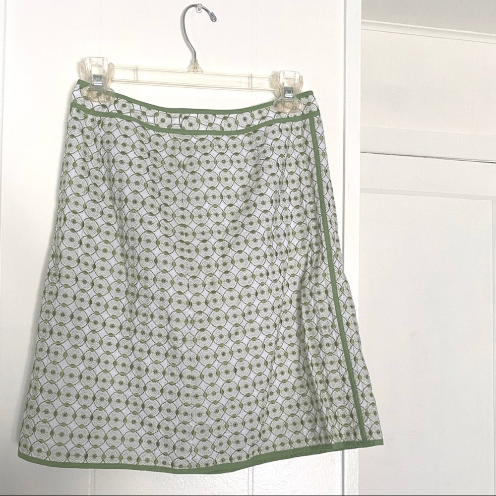 Talbots Eyelet Midi Skirt